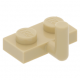 LEGO lapos elem 1x2 horoggal (5mm), sárgásbarna (4623/88072)